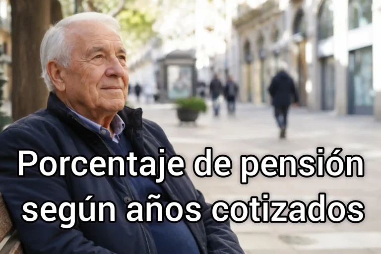 Pensión según los años cotizados
